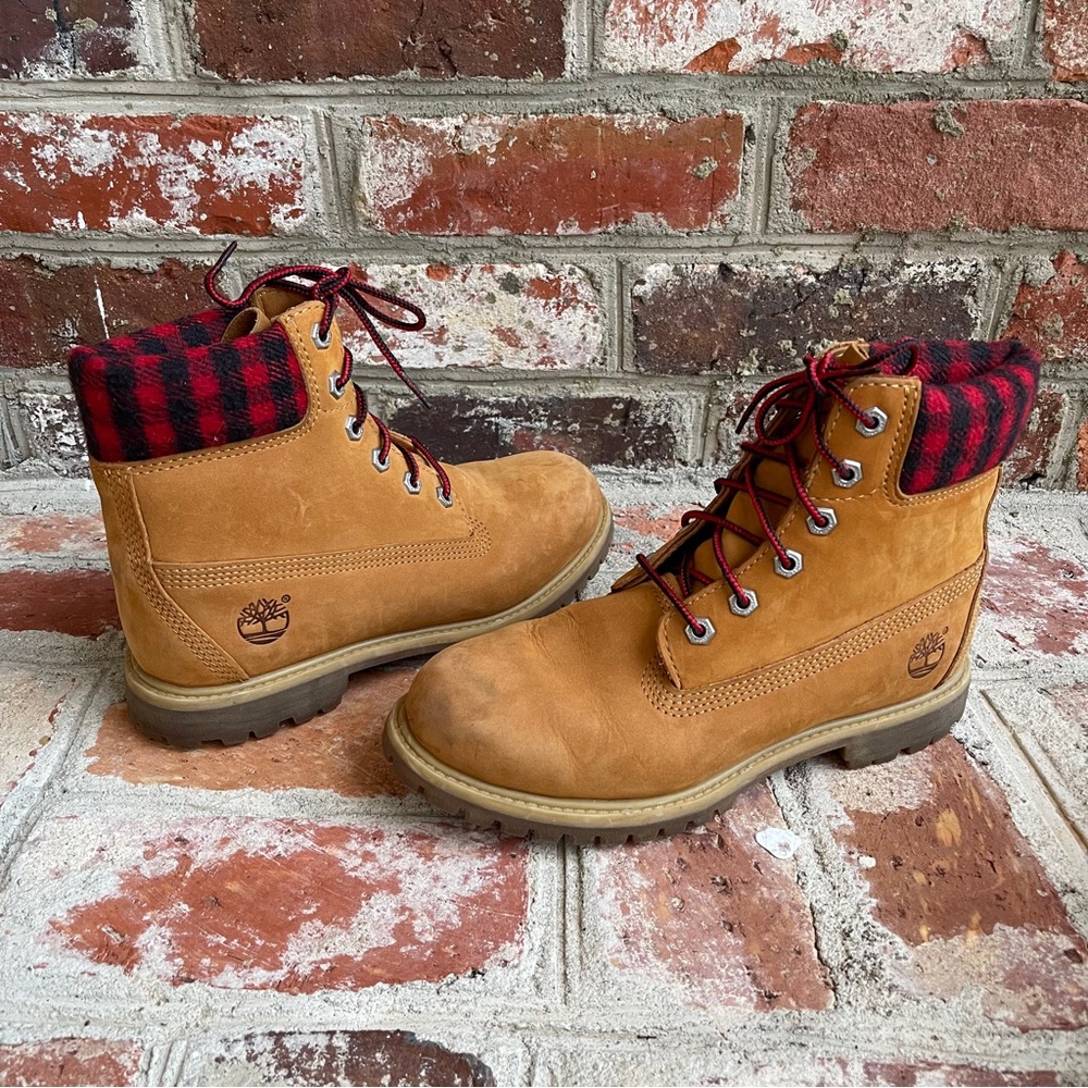 Timberland Limited Edition Buffalo Check Boots 8